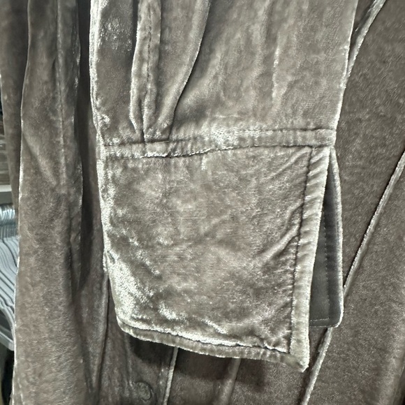 J. Jill Gray Velvet Rayon Silk Blend Long Sleeve Top Size: S - Picture 6 of 6
